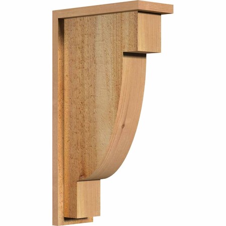 Ekena Millwork Alpine Rough Sawn Corbel w/Backplate, Western Red Cedar, 6"W x 14"D x 26"H COR06X14X26ALP01RWR